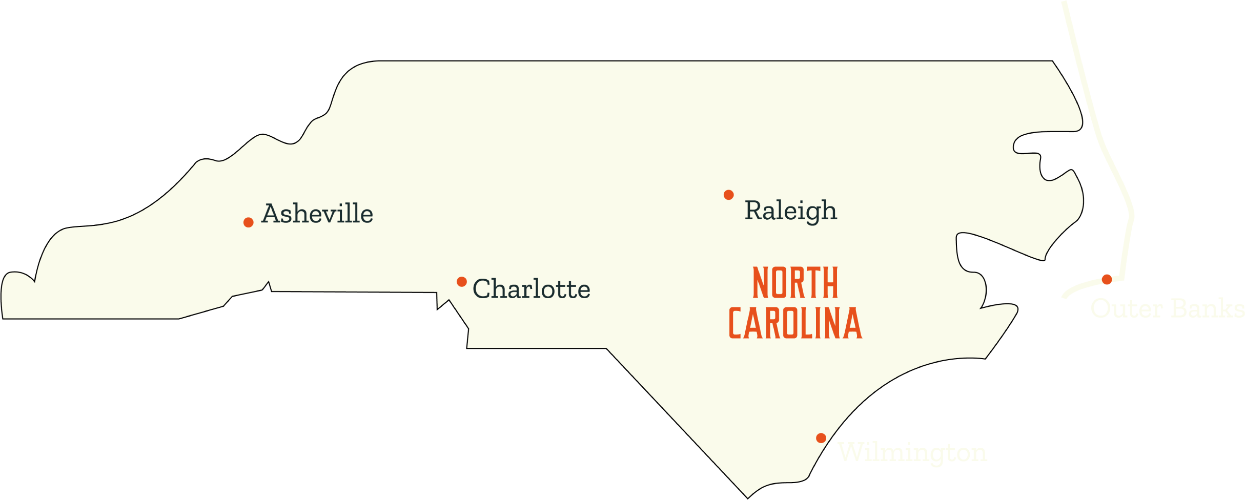 north carolina state shape